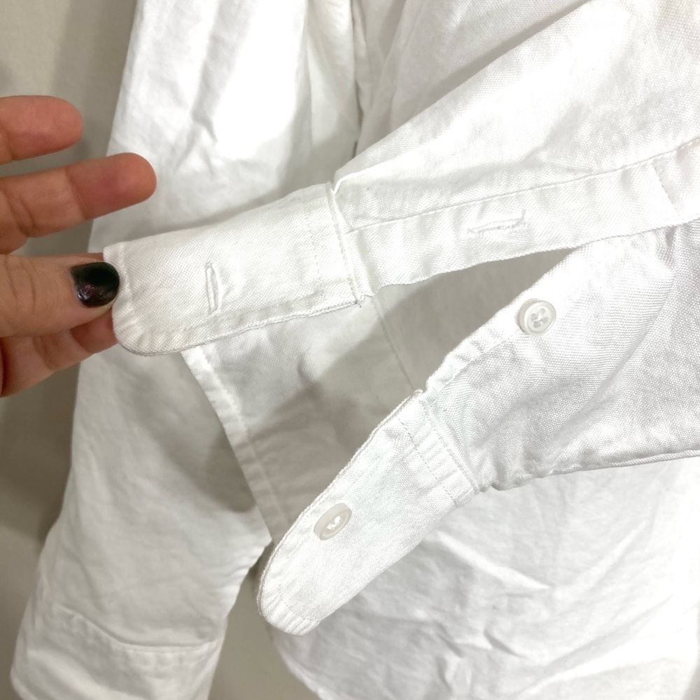 Everlane The Relaxed Oxford Shirt In White Size 12 - Picture 5 of 15